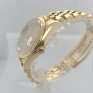Rolex Oyster Perpetual Date 18ct Yellow Gold Jubilee Strap 34mm - Ref 15238 2