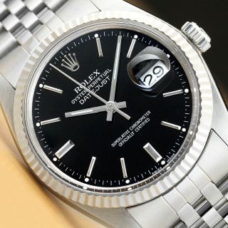 Mens Rolex Datejust 16014 18k White Gold & Steel Watch,  Rolex Band