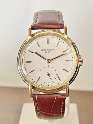 Patek Philippe Rare 18k Gold Wristwatch Watch Ref 2454 Manufactured In 1954