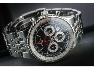Men’s Stainless Steel Breitling Montbrillant Navitimer Limited Edition Watch B&p