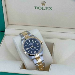 2021 Rolex Explorer 36mm,  Ref 124273,  Two - Tone,  Box,  Papers,  Model 2