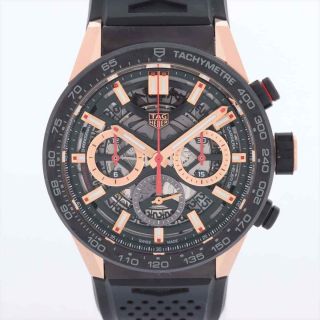 Tag Heuer Carrera Cbg2052.  Ft6143 Carbon X Rubber At Skeleton Dial