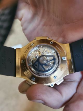 Hublot 44mm Big Bang 18K Gold,  Black Ceramic,  Titanium Watch 301.  PB.  131.  RX 2