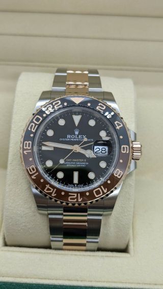 2021 Rolex Gmt Master Ii 126711chnr Steel & 18k Rose Gold Watch - Complete -