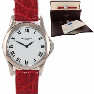 Patek Philippe Calatrava 4905 18k White Gold 28mm Watch Box