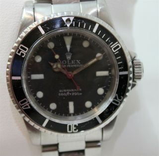 1976 Rolex Submariner 5513 40mm Black Dial Stainless Steel Wristwatch