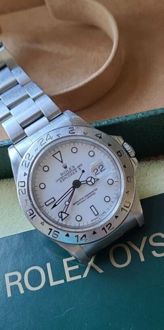 Rolex Explorer Ii (16570) Polar / White Dial Watch - 40mm,  S Serial (1993),  Box,