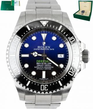 2017 Rolex Sea - Dweller Deepsea James Cameron Blue Black 116660 44mm Watch