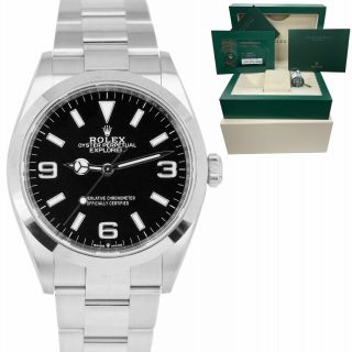 May 2021 Rolex Explorer Black 3 - 6 - 9 Stainless Steel 36mm 124270 Watch B,  P