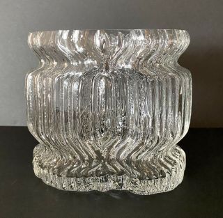 Rosenthal Studio - Line Crystal Vase Textured Looks Like Ice Or Tree Bark