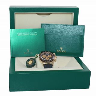 2021 Rolex Daytona 116518LN Yellow Gold Black Paul Newman Ceramic Watch Box 2