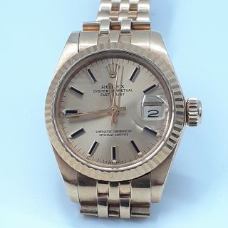 Rolex Ladies Datejust 26 Mm 18k Yellow Gold Automatic Watch 6917 Circa 1979