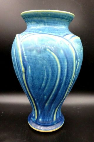 Hand Thrown Art Pottery Classic Vase - Pewabic Pottery Detroit - Turquoise 2007