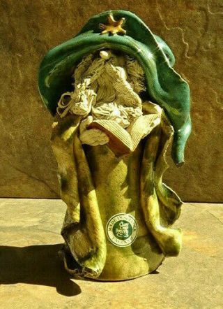 Clare Craft Pottery Figurine Wizard Hand Made In Suffolk England 7 " Tall