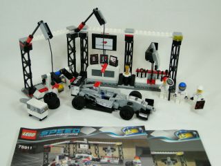 Lego Speed Champions 75911 Mclaren Mercedes Pit Stop Komplett Mit Anleitung Oba