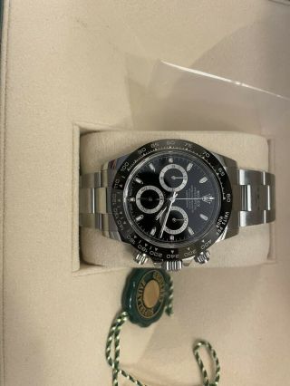Rolex Daytona Men ' s Black Watch with Oystersteel Bracelet - 116500 6