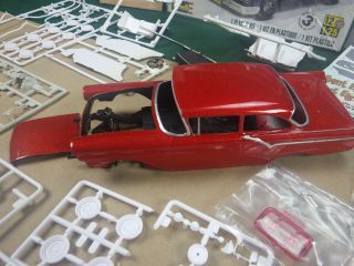 Revell 1957 Ford Custom 300 1/25 Scale Model Painted/partially Built