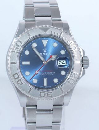 2018 - 2019 Rolex Yacht - Master 116622 Steel Platinum Blue 40mm Watch Box 3