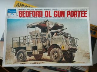 Peerless 1:35 Bedford Ql Gun Portee Model Kit