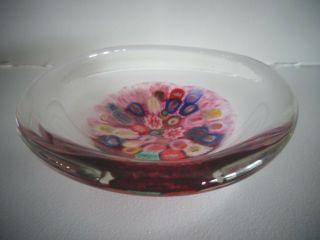 Vintage Strathearn Art Glass Millefiori Bowl Dish