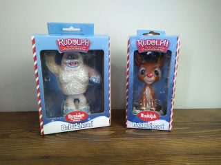 Rudolph And Bumbles The Red Nosed Reindeer Bobblehead Figure Collector Series
