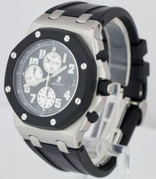 Audemars Piguet Royal Oak Offshore 42mm Rubberclad Silver Black 25940SK Watch 2