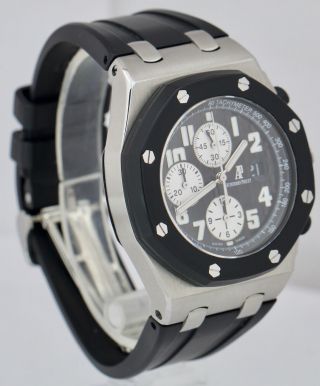 Audemars Piguet Royal Oak Offshore 42mm Rubberclad Silver Black 25940SK Watch 3