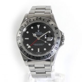 Rolex Explorer Ii 16570 Black Dial Stainless Steel 40mm A Serial