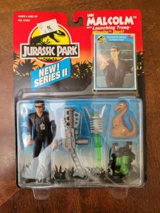 Kenner Jurassic Park Series Ii 2 Ian Malcolm 1994 Action Figure & Card 61057