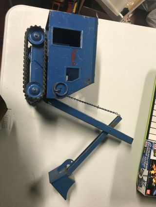 Structo Toys Blue Crane / Steam Shovel Pressed Steel - 1940 