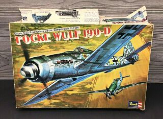 Revell Focke Wulf190 - D German Fighter Plane Model Kit 1/32 Scale Missing Decals