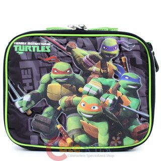 Tmnt Ninja Turtles School Lunch Bag Snack Insulated Box - Emboss Shell Action
