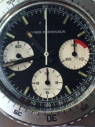 Vintage Girard Perregaux GP Olimpico 3 Reg 9238 FA Chronograph Runs Dial 3