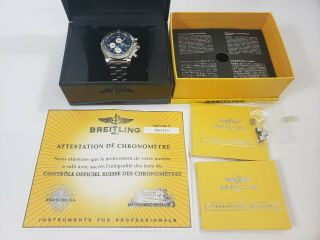 Breitling Avenger A13370 Ss Blue Chronograph (box/papers/certificate)