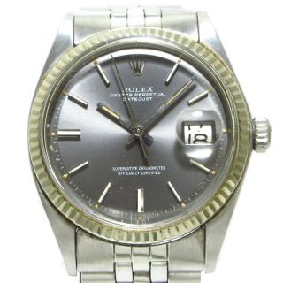 Auth Rolex Datejust 1601 Gray 2776455 Mens Wrist Watch
