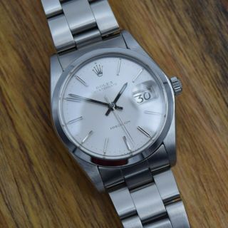 1974 Vintage Rolex Oysterdate Precision 6694 1225 Silver Dial Serviced