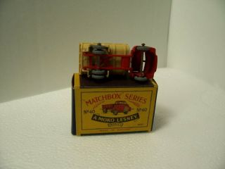 Matchbox Series A Moko Lesney No.  40 Bedford Tipper Truck Red/tan Box