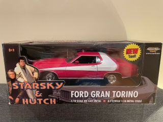 1/18 Ertl American Muscle 1976 Ford Gran Torino Starsky And Hutch Read