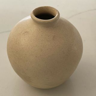 Mid Century Studio Stoneware Pottery Weed Pot Bud Vase Signed Greist