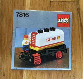 Lego Set Shell Tanker Wagon (train) 7816