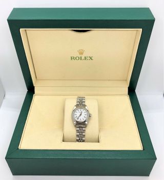 2005 - 06 24mm Ladies Rolex Oyster Perpetual Stainless Steel Watch