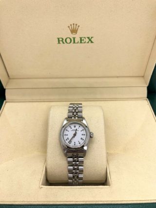 2005 - 06 24mm Ladies Rolex Oyster Perpetual Stainless Steel Watch 2