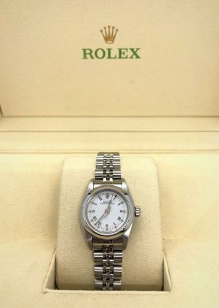 2005 - 06 24mm Ladies Rolex Oyster Perpetual Stainless Steel Watch 3