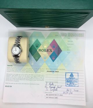 2005 - 06 24mm Ladies Rolex Oyster Perpetual Stainless Steel Watch 5