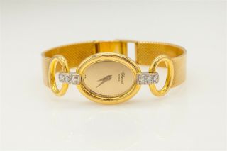 Vintage $12,  000.  60ct Vs G Diamond 18k Yellow Gold Chopard Ladies Watch 45g Big