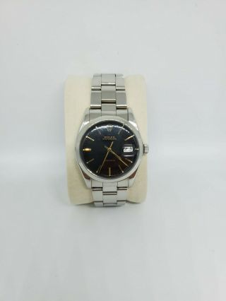 Rolex Oysterdate Precision Black Vintage Watch Ref 6694