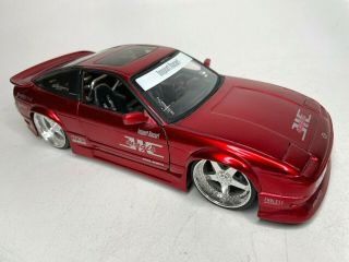 Jada Toys 1/24 Scale Diecast Nissan 240sx Import Racer Car - Red 50740 - 9