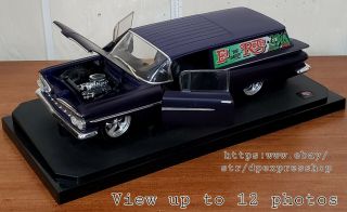 Hot Wheels Big Daddy Ed Roth 1:18 Scale Matt Purple 59 Chevy 2 Door Panel Wagon