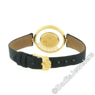 Ladies Chopard Happy Diamonds Icons 18k Yellow Gold Oval Wrist Watch Ref.  5236 6