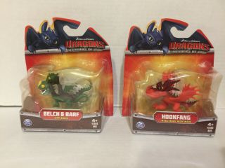 How To Train Your Dragon Pvc Figures Baby Hookfang 2 - Headed Barf Belch